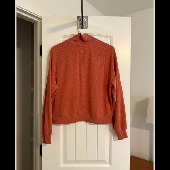 prAna Cozy Up Pullover in Terracotta Heather | Size M - Picture 7 of 8